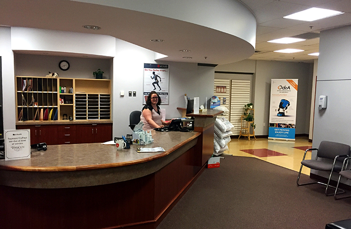 Photograph of reception area at Cole Harbour Physiotherapy pt Health