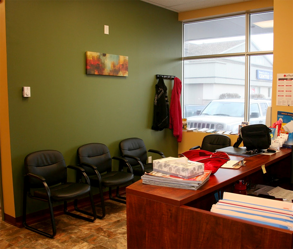 Photograph of pt Health Amherst reception area