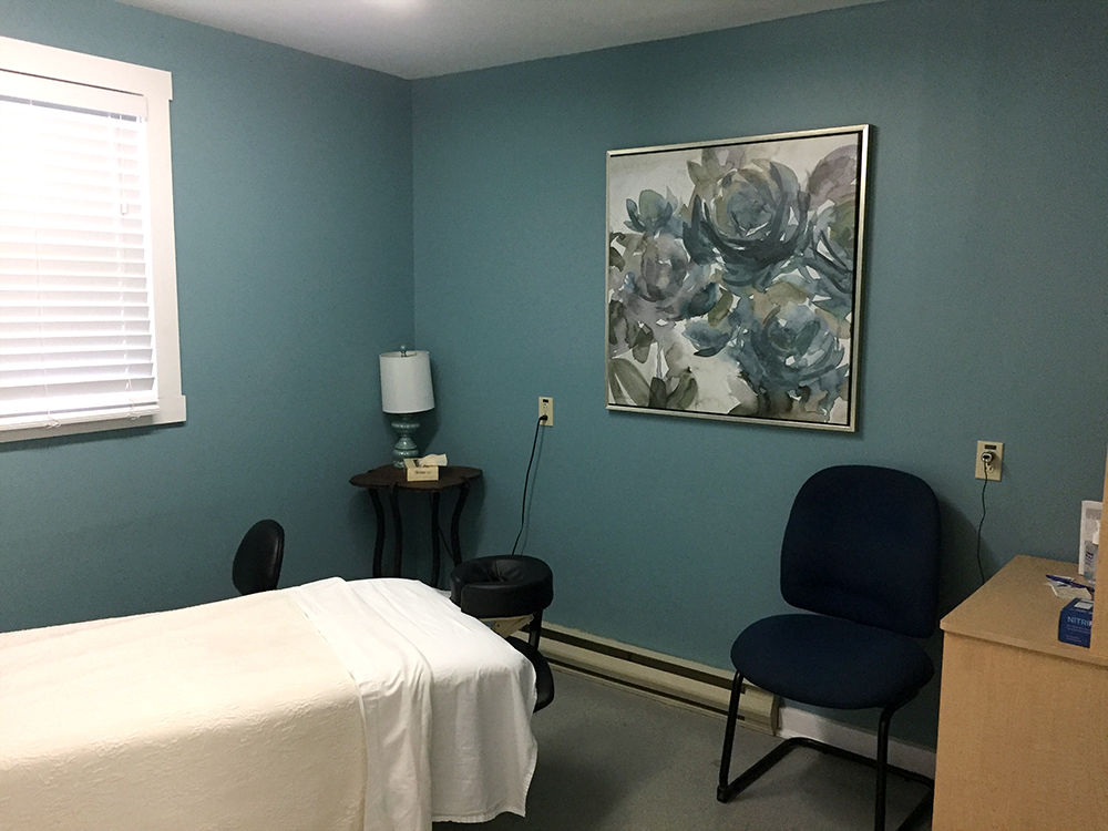 Photograph of Berwick Physiotherapy's calming private treatment room for massage therapy sessions