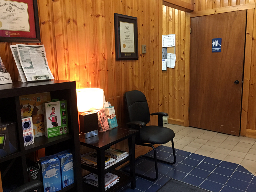 Photograph of Berwick Physiotherapy's waiting room
